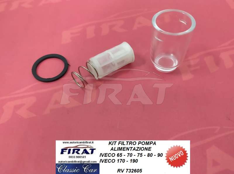 KIT FILTRO POMPA ALIMENTAZIONE IVECO 65-70-80-90-170-190 (732605